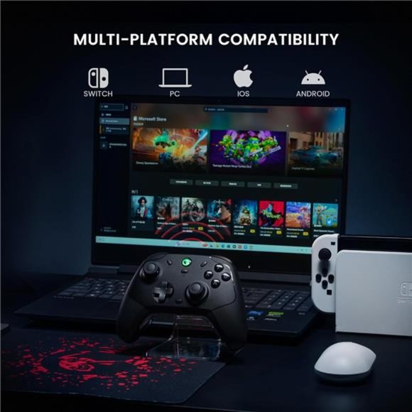 T4 Cyclone Pro Wireless Pro Controller for Switch/Lite/OLED, (No Drifting) - Picture 4 of 6